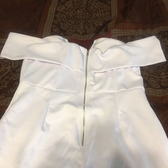 XL Off-Shoulder White Bodycon Midi Dress - Picture 5 of 5